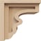 Ekena Millwork 6"W x 6"D x 6"H Wide Highland Rough Cedar Woodgrain TimberThane Corbel, Primed Tan CORUR06X06X06HLDRCPR - alternate 2